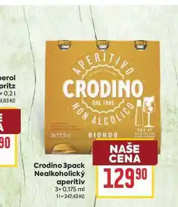 Billa Crodino 3pack Nealkoholický aperitiv 3× 0,175 ml nabídka