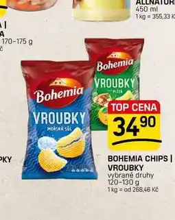 Flop BOHEMIA CHIPS | VROUBKY vybrané druhy nabídka