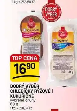 Flop DOBRÝ VÝBĚR CHLEBÍČKY RÝŽOVÉ I KUKUŘIČNÉ vybrané druhy nabídka