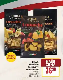 Billa BILLA Premium Těstoviny semolinové nabídka