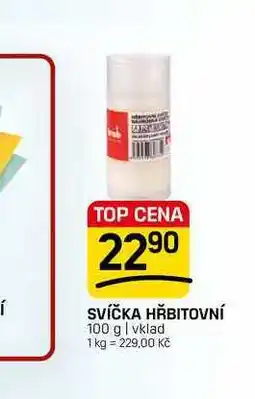 Flop SVÍČKA HŘBITOVNÍ 100 g | vklad nabídka