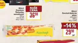 Billa BILLA Čerstvé těsto na pizzu chlazené nabídka