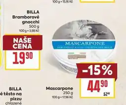 Billa Mascarpone nabídka