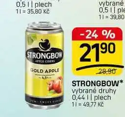 Flop STRONGBOW* vybrané druhy 0,44 || plech nabídka