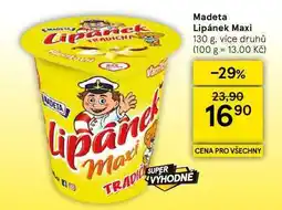 Tesco Madeta Lipánek Maxi, 130 g, více druhů nabídka