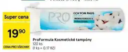 Tesco ProFormula Kosmetické tampóny, 120 ks nabídka