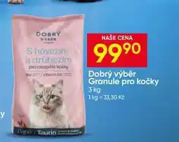 Hruška Dobrý výběr Granule pro kočky nabídka
