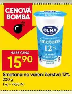 Hruška OLMA Smetana na vaření čerstvá 12% nabídka