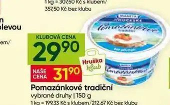 Madeta Pomazánkové tradiční vybrané druhy