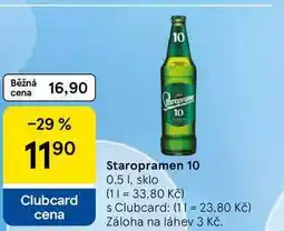 Tesco Staropramen 10 nabídka