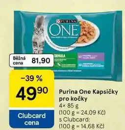 Tesco Purina One Kapsičky pro kočky, 4× nabídka