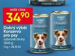 Hruška Dobrý výběr Konzerva pro psy vybrané druhy nabídka