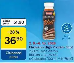 Tesco Ehrmann High Protein Shot, 250 ml, více druhů nabídka