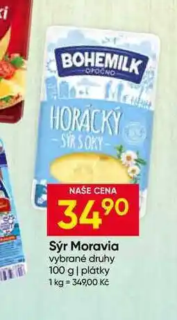 Hruška Sýr Moravia vybrané druhy 100 g plátky nabídka