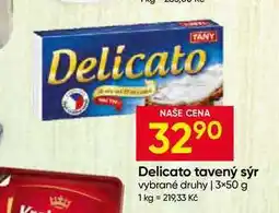 Hruška TANY Delicato tavený sýr vybrané druhy 3× nabídka