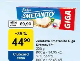 Tesco Želetava Smetanito Giga Krémové nabídka