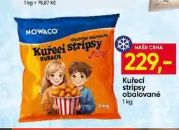 Hruška NOWACO Kuřecí stripsy obalované nabídka