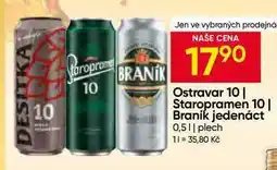 Hruška Braník jedenáct 0,5l plech nabídka