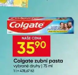Hruška Colgate zubní pasta vybrané druhy nabídka
