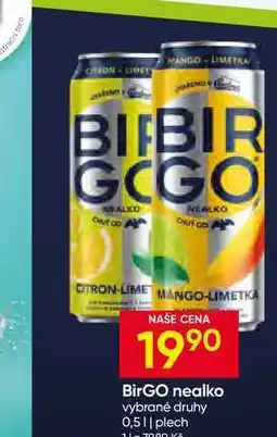 Hruška BirGO nealko vybrané druhy 0,5L plech nabídka