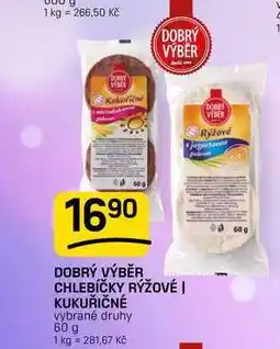 Flop DOBRÝ VÝBĚR CHLEBÍČKY RÝŽOVÉ | KUKUŘIČNÉ vybrané druhy nabídka