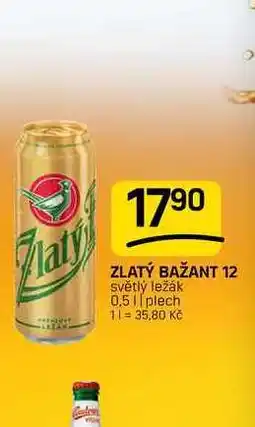 Flop ZLATÝ BAŽANT 12 světlý ležák 0,5 | plech nabídka