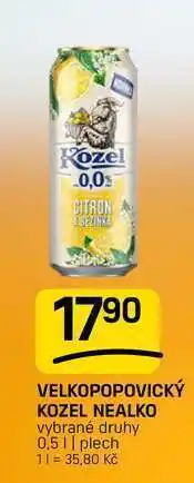 Flop VELKOPOPOVICKÝ KOZEL NEALKO vybrané druhy 0,5 || plech nabídka