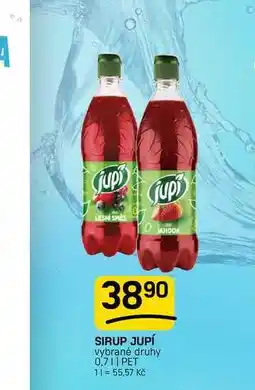 Flop SIRUP JUPÍ vybrané druhy nabídka