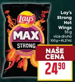 Billa Lay's Strong Hot Wings nabídka