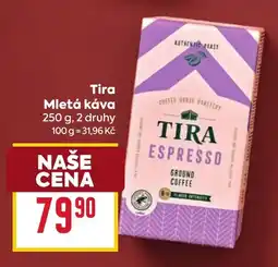 Billa Tira mletá káva nabídka