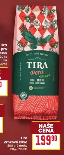 Billa Tira zrnková káva nabídka