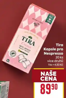 Billa Tira Kapsle pro Nespresso nabídka