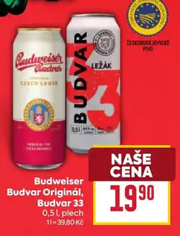 Billa Budweiser Budvar Originál, Budvar 33 nabídka