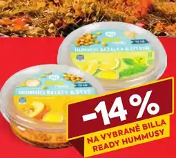 Billa Billla ready hummus nabídka