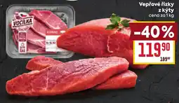 Billa Vocílka vepřové řízky z kýty nabídka