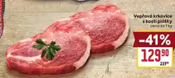Billa Vepřová krkovice s kostí plátky nabídka