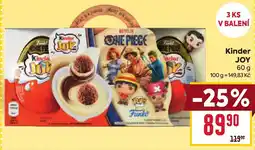 Billa Kinder JOY nabídka