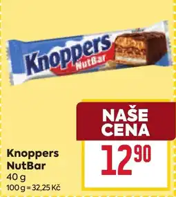 Billa Knoppers NutBar nabídka