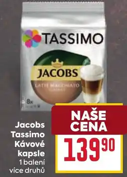Billa Jacobs Tassimo Kávové kapsle nabídka
