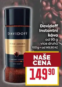 Billa Davidoff instantní káva nabídka