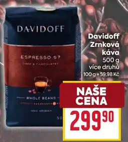 Billa Davidoff zrnková káva nabídka