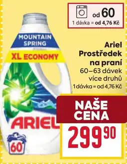 Billa Ariel prostředek na praní nabídka