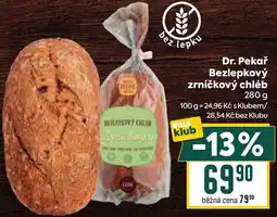 Billa Dr. Pekař bezlepkový zrníčkový chléb nabídka