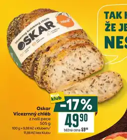 Billa Oskar Vícezrnný chléb nabídka