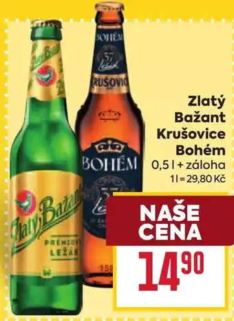 Zlatý Bažant Krušovice Bohém
