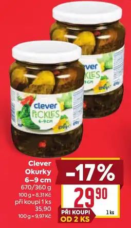 Billa Clever Okurky 6-9 cm nabídka