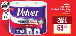 Billa Velvet Turbo Duo kuchyňské utěrky nabídka