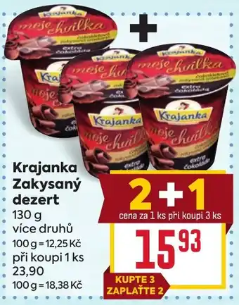 Billa Krajanka zakysaný dezert nabídka