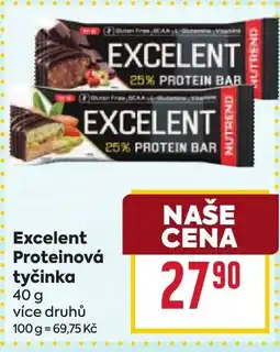Billa Excelent proteinová tyčinka nabídka