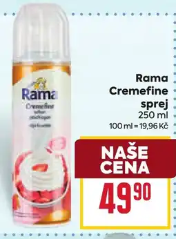 Billa Rama Cremefine sprej nabídka